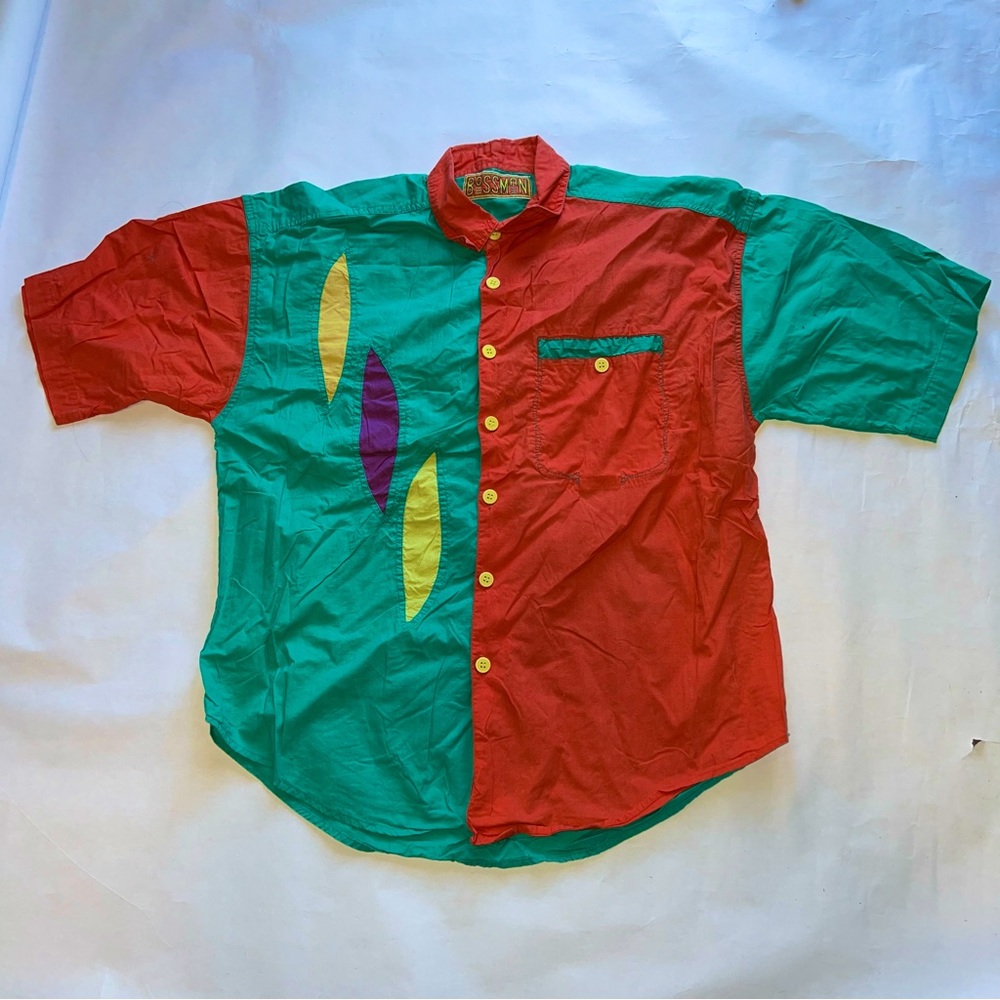 Bossman Retro 80’s Button Down Collar